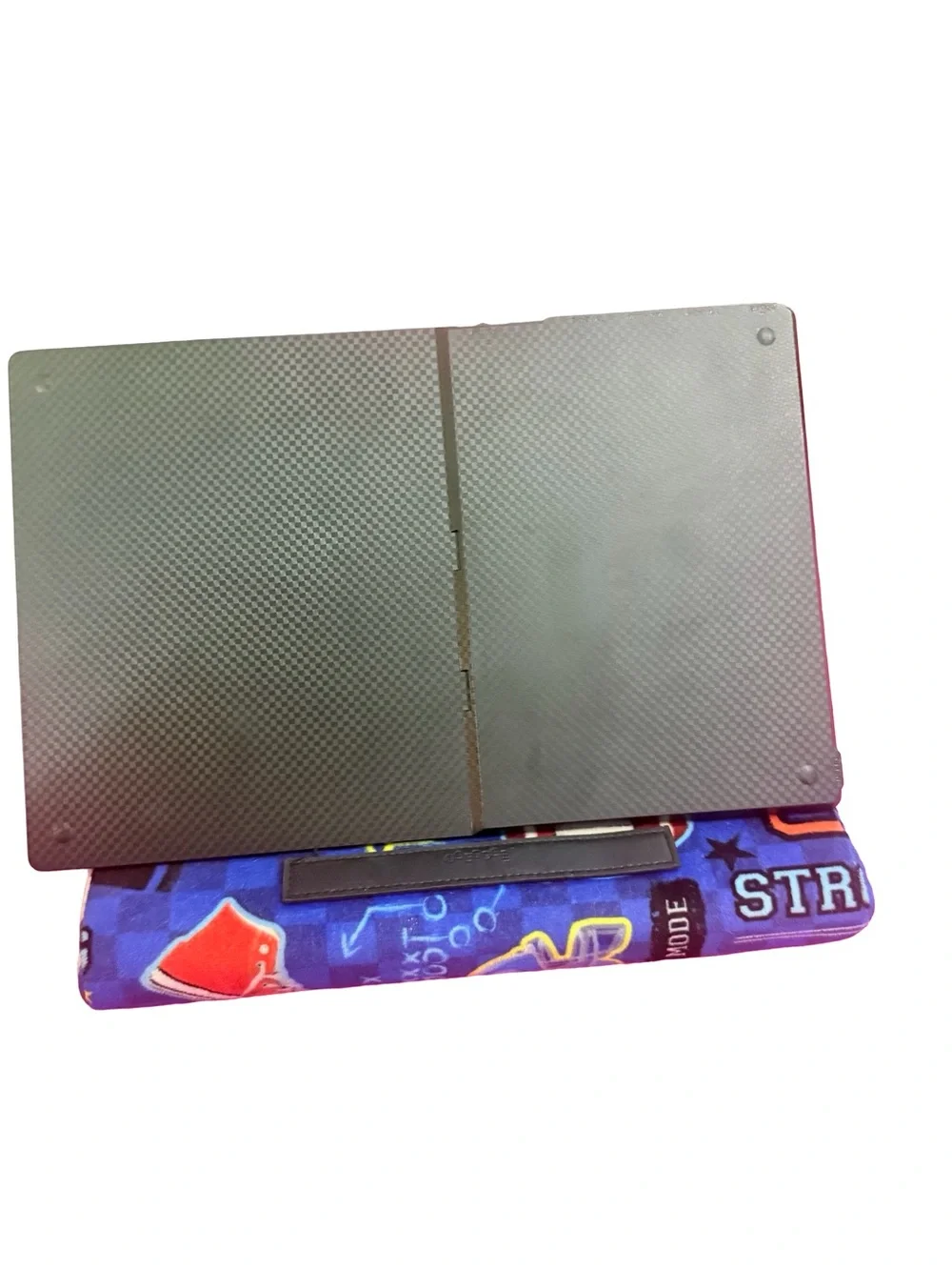 Iscream kids sports print plush folding tablet & laptop sleeve - size 11.5” x 7”